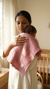 Muslin Sheets - Small | Swaddle, AC Blanket, Towel, Bassinet Sheet, Lounger Sheet