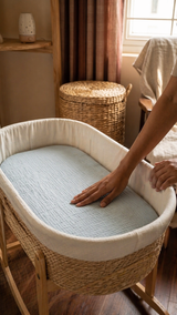 Muslin Sheets - Small | Swaddle, AC Blanket, Towel, Bassinet Sheet, Lounger Sheet