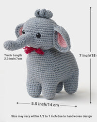 Elle, The Elephant - Crochet Toy