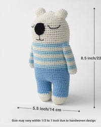 Ollie-The Sleepy Bear - Crochet Toy