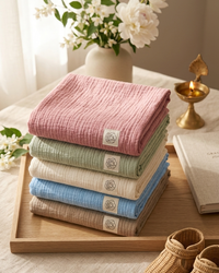 Muslin Sheets - Large | Swaddle, AC Blanket, Towel, Crib Sheet