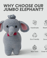Elle, The Elephant - Crochet Toy