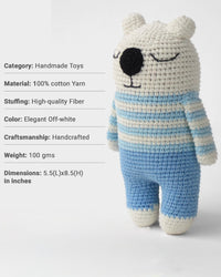 Ollie-The Sleepy Bear - Crochet Toy